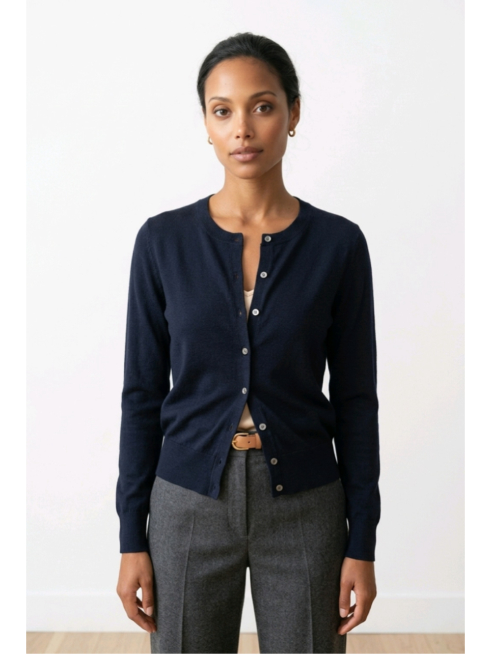 BANANA REPUBLIC Silk Cashmere Navy Cardigan Sweater Size S